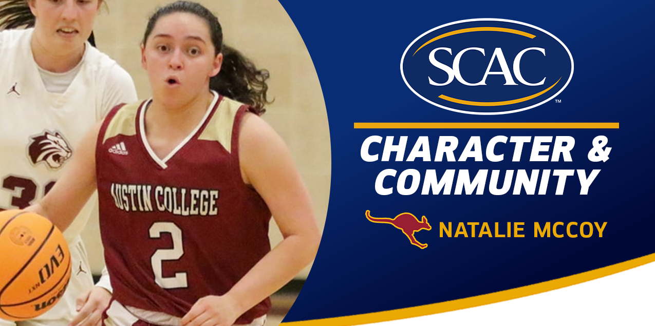 Natalie McCoy, Austin College, Women's Basketball - Character & Community