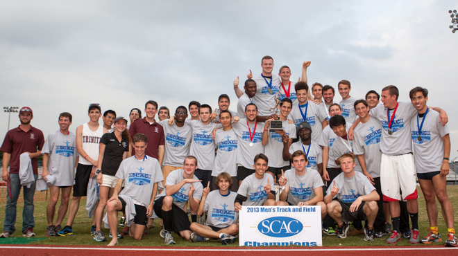 Trinity men win 2013 SCAC Track & Field Championship