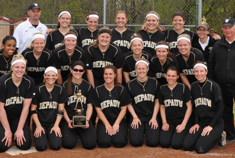 DePauw Captures Third SCAC Softball Title in Four Years