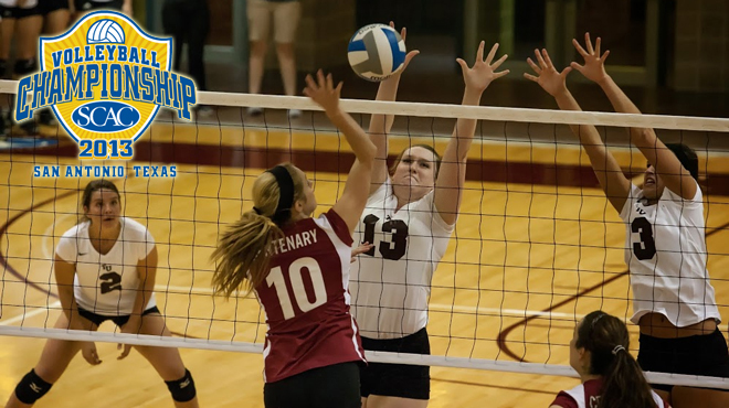 Trinity Wins Opening Match of SCAC Women's Volleyball Tournament