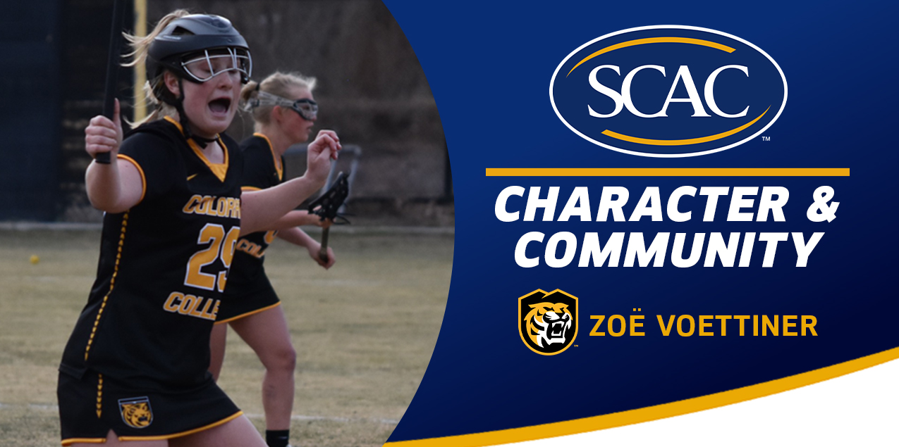 Zoë Voettiner, Colorado College, Women's Lacrosse - Character & Community