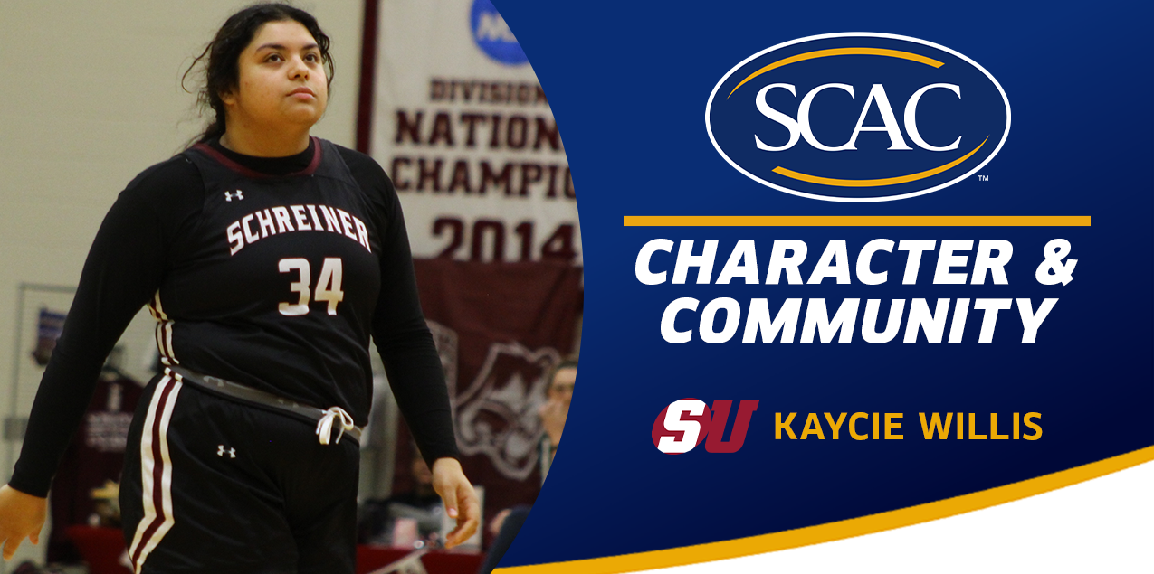 Kaycie Willis, Schreiner University, Women's Basketball - Character & Community