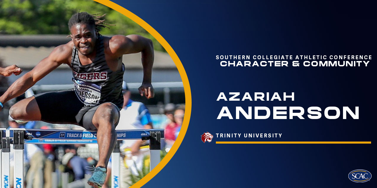 Azariah Anderson, Trinity University, Men's Track & Field - Character & Community