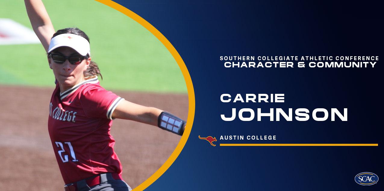 Carrie Johnson, Austin College, Softball - Character & Community