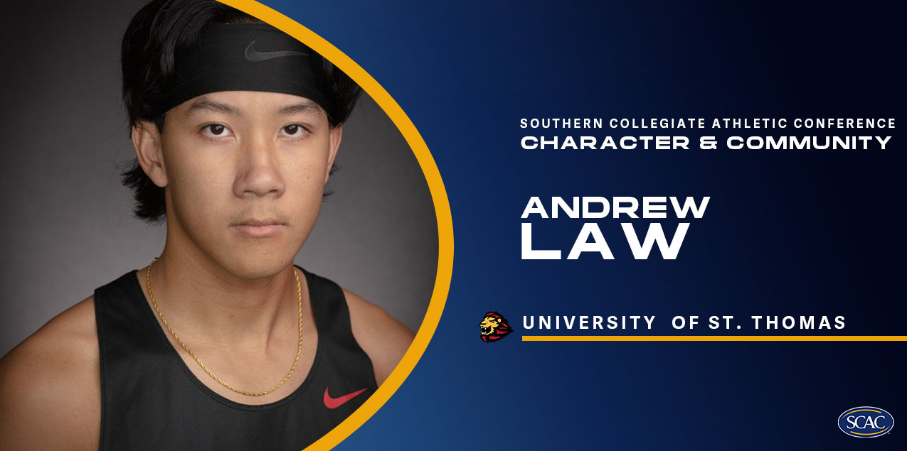 Andrew Law, University of St. Thomas, Men's Track & Field - Character & Community