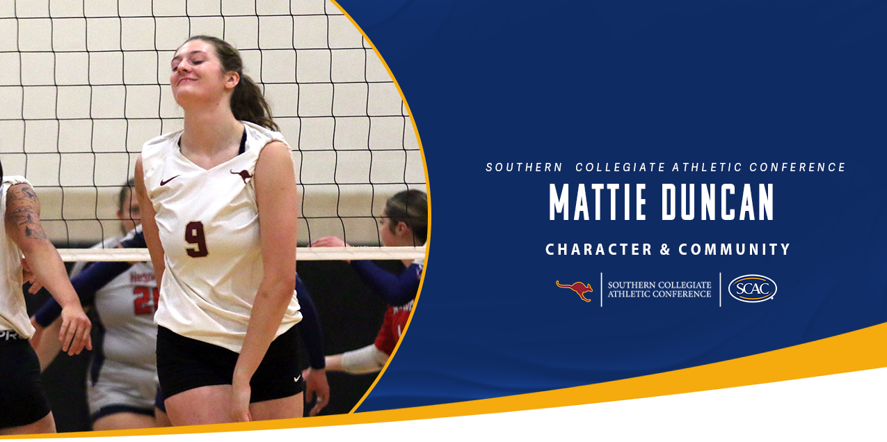 Mattie Duncan, Austin College, Women's Volleyball - Character & Community