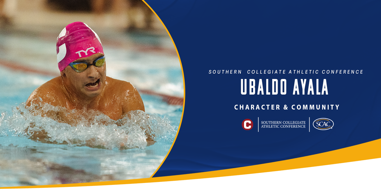 Ubaldo Ayala, Centenary College, Men's Swimming - Character & Community