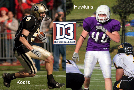 DePauw's Koors, Millsaps' Hawkins highlight D3football.com All-American selections