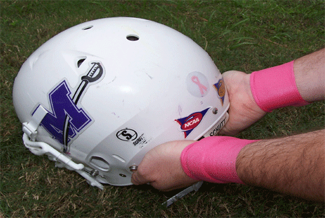 Millsaps football sporting Pink for breast cancer awareness