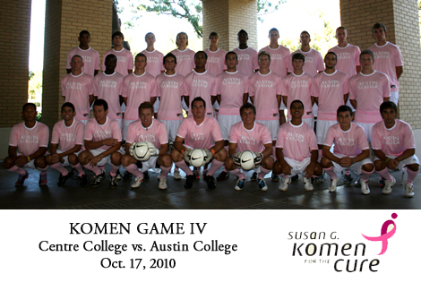 Austin College and Centre College Team Up with Komen Foundation