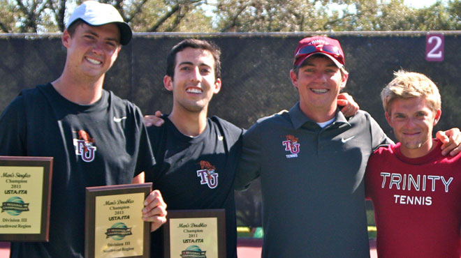 Trinity Tandem Win ITA Singles and Doubles Regional Championships