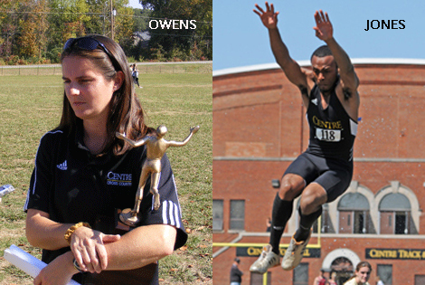 Centre's Owens and Jones honored by Kentucky USATF and K.T.C.C.C.A.