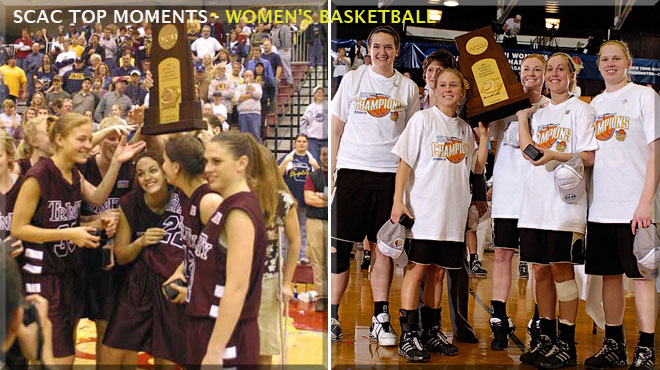 Trinity's 2003; DePauw's 2007 Title Runs recognized as SCAC Women's Basketball Top Moments