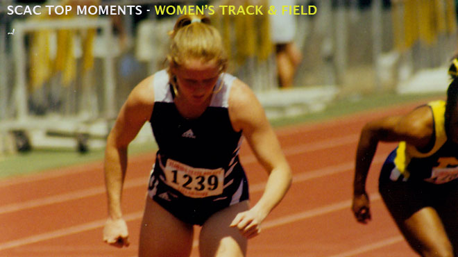 Stone's Performance at 2000 Conference Meet Named Top SCAC Women's Track & Field Moment