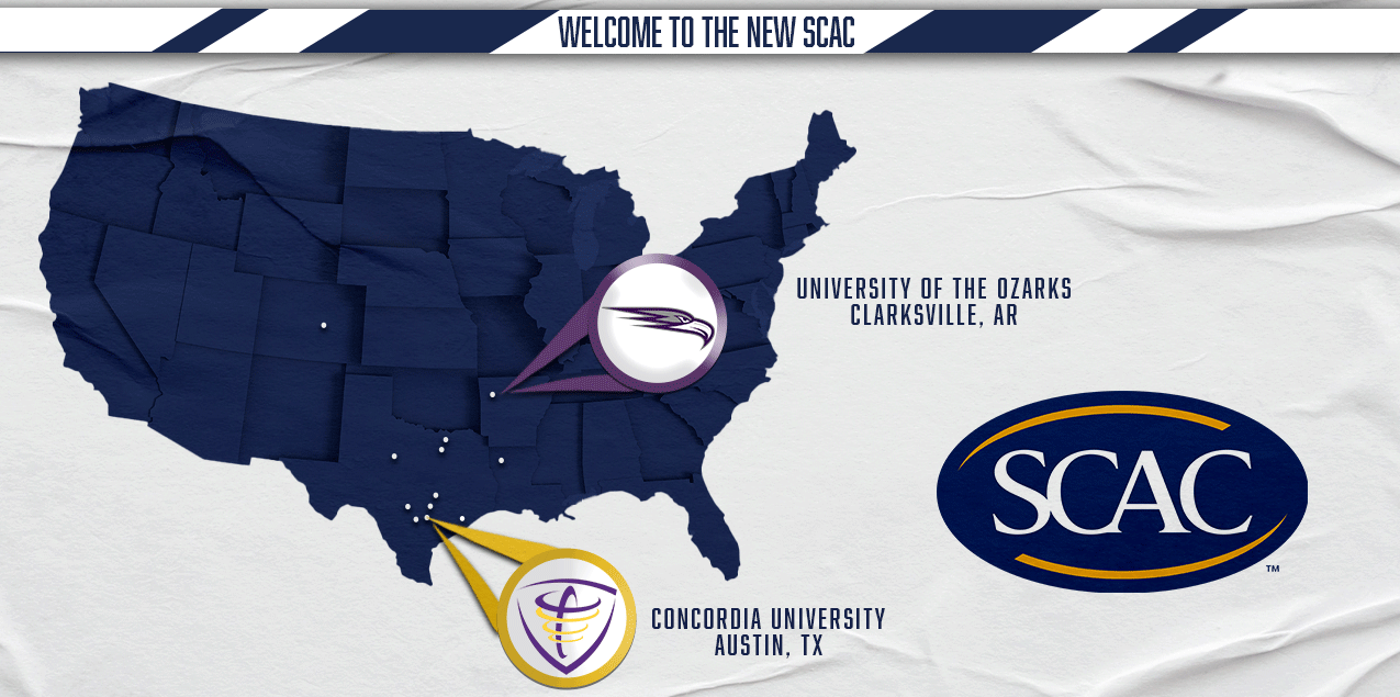 Concordia University Texas and University of the Ozarks Set to Join SCAC in 2024-25