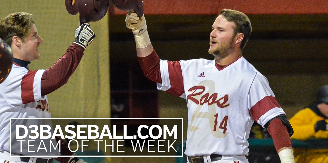 Austin College's Taff Named to D3baseball.com Team of the Week