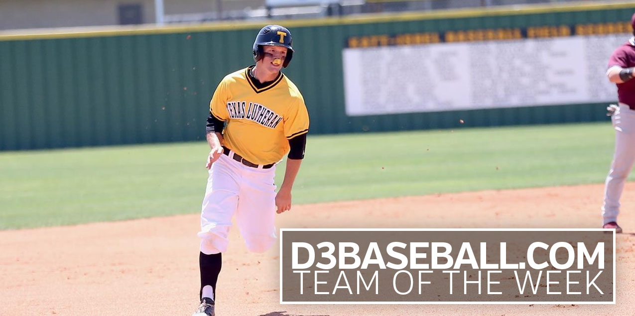 Texas Lutheran's Schaefer Named to D3baseball.com Team of the Week