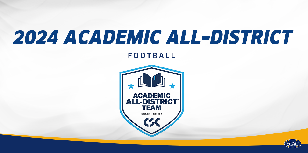 Eight SCAC Football Players Tabbed CSC Academic All-District