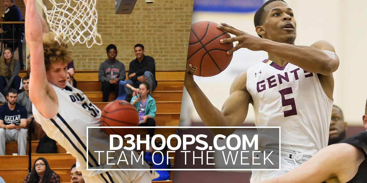 Centenary's Kirkendoll, Dallas' Levi Selected to D3Hoops.com Team of the Week