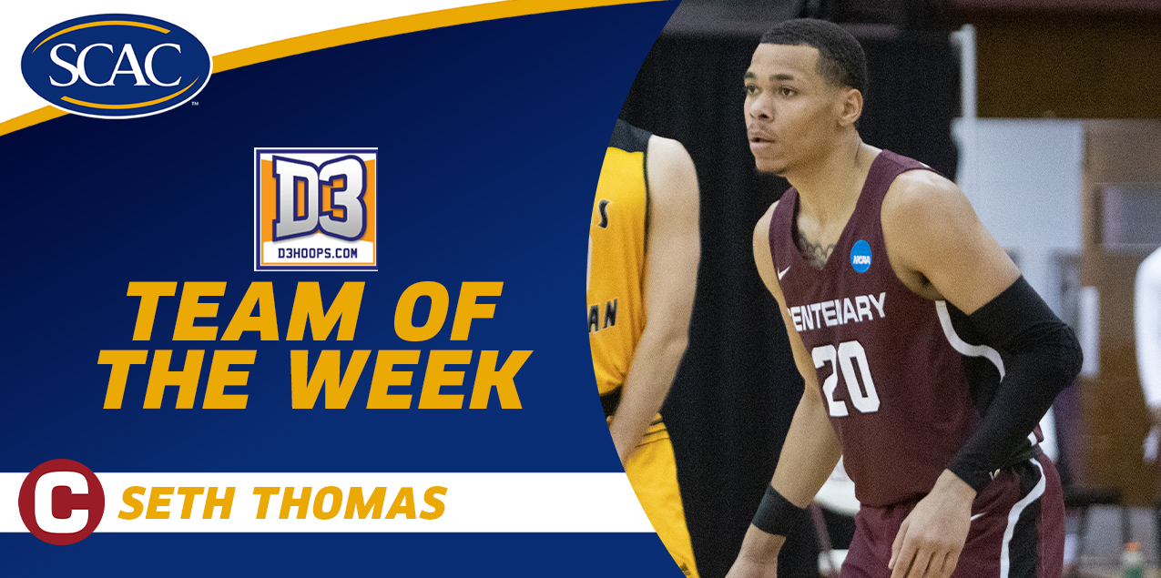 Thomas Earns Weekly Honor By D3hoops.com