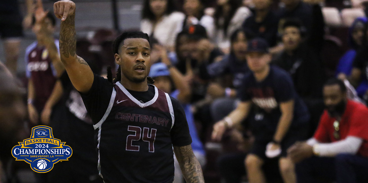 Centenary Advances to First SCAC Title Game Since 2020 with 64-51 Upset of Second-Seeded St. Thomas