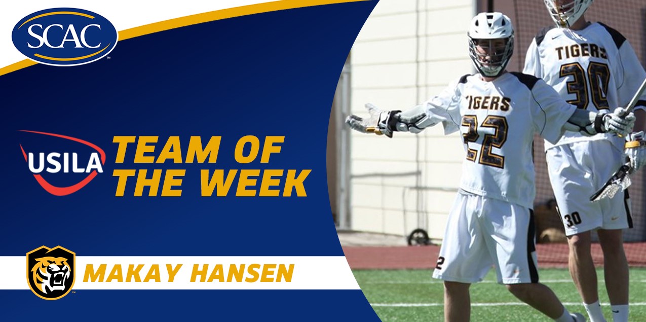 Colorado College's Hansen Named to the USILA National Team of the Week