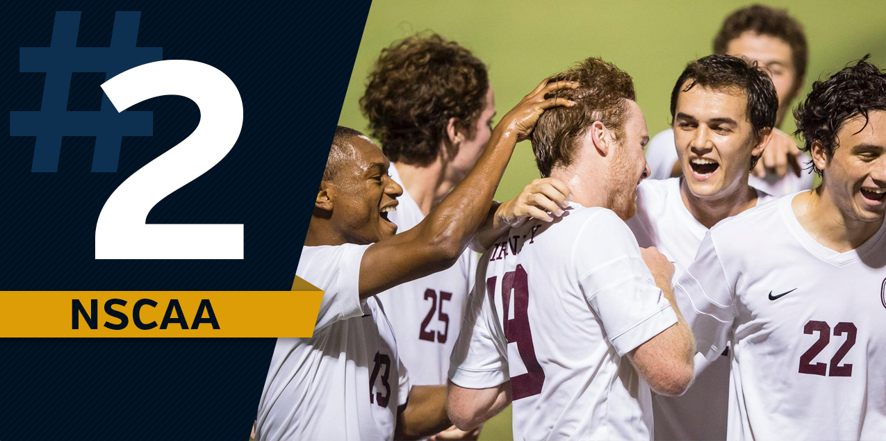 Trinity Men's Soccer Jumps to No. 2 in NSCAA Poll