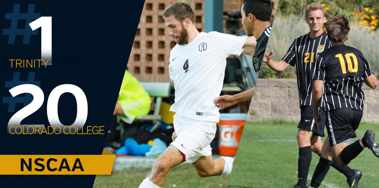 Trinity Remains at No. 1, Colorado College Holds at No. 20 in NSCAA Poll