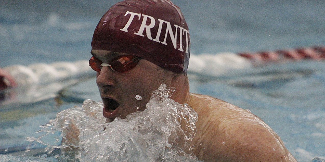Trinity Men Lead After Day Two of the 2015 SCAC Men's Swimming & Diving Championship