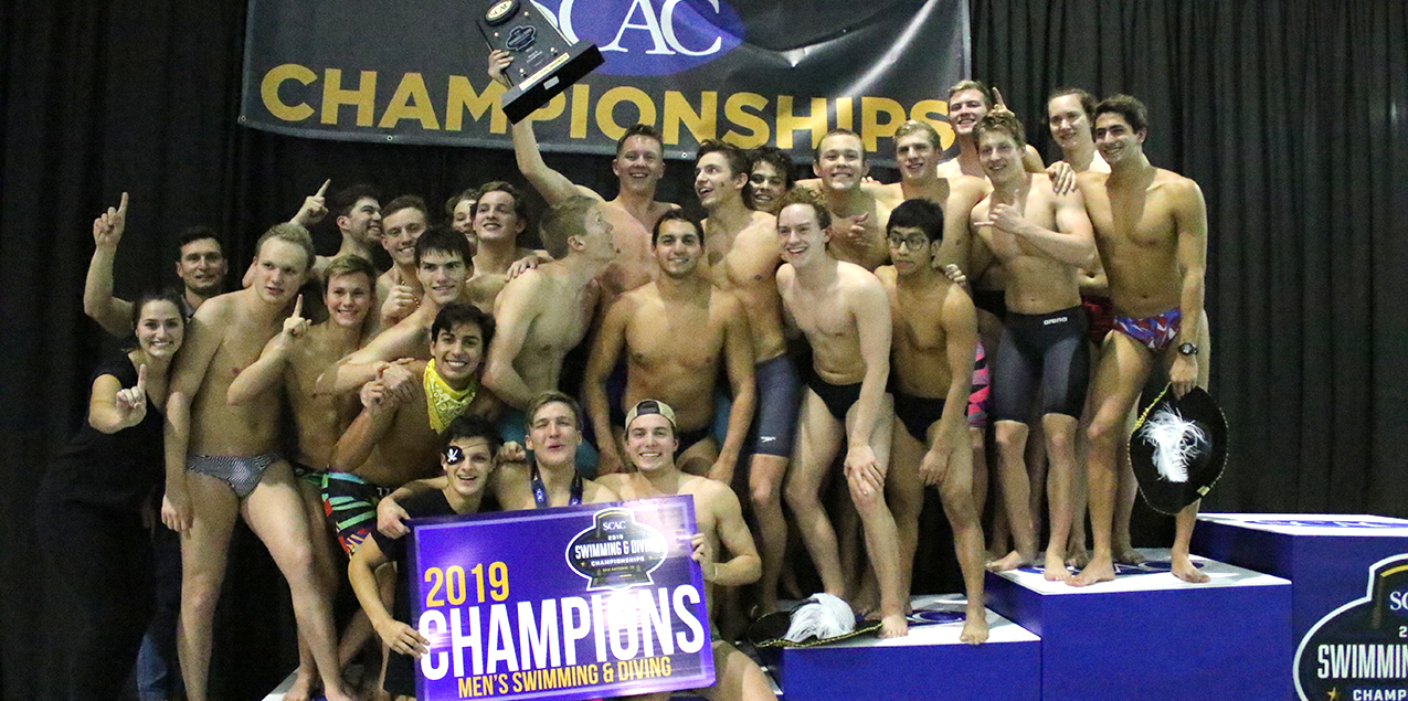 Southwestern Earns Historic SCAC Men's Swimming & Diving Title