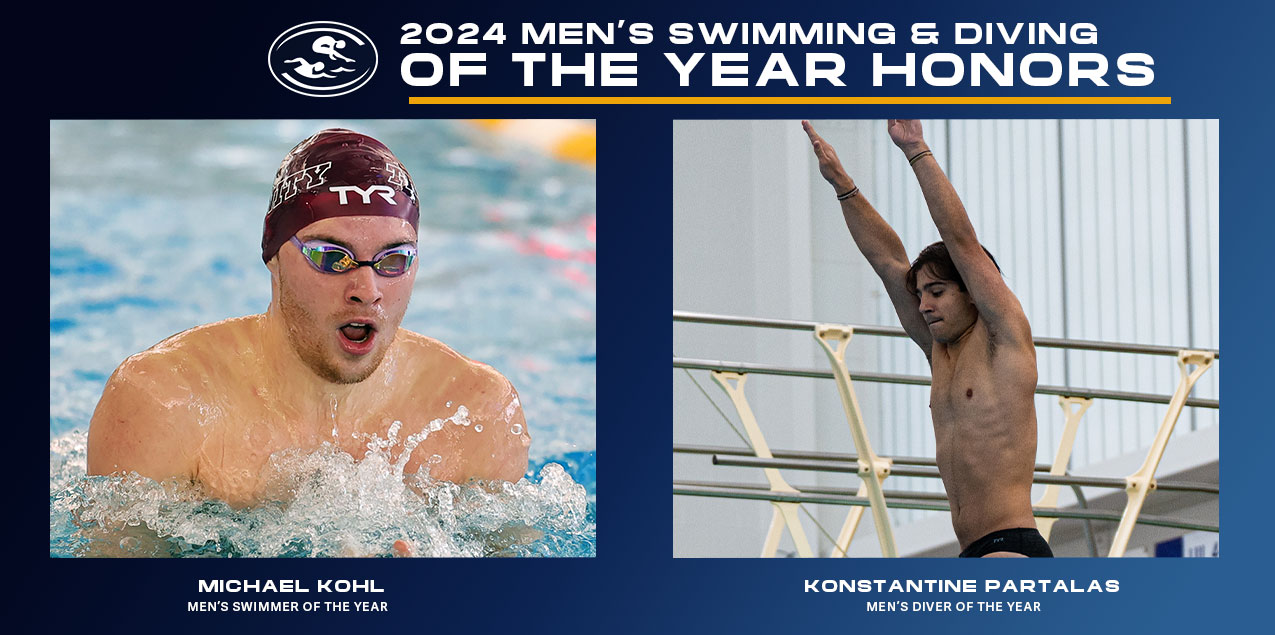 Trinity's Kohl and Partalas Repeat as SCAC Male Swimmer and Diver of the Year