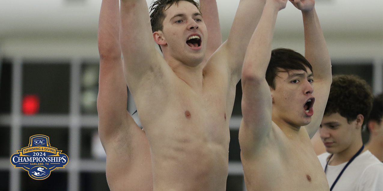 Trinity Jumps Out to Day One Lead at SCAC Men's Swimming & Diving Championship