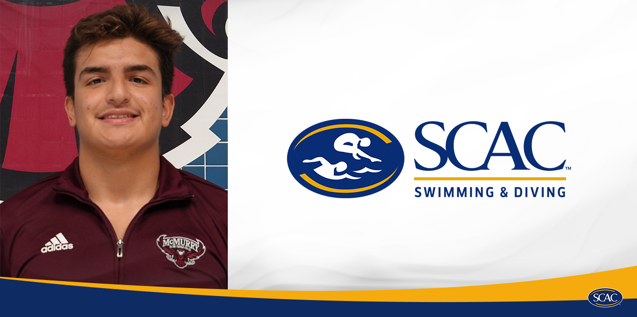 Victor Zambrano, McMurry University, Swimmer of the Week (Week 1)