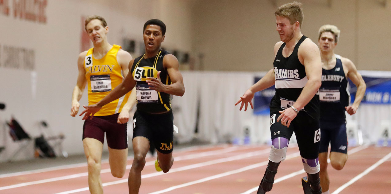 Brown's National Championship Highlights Big Day for SCAC at NCAA D3 Indoor T&F Championships