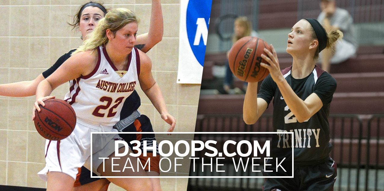 Austin College's Frank, Trinity's Weaver Named to D3Hoops.com Team of the Week