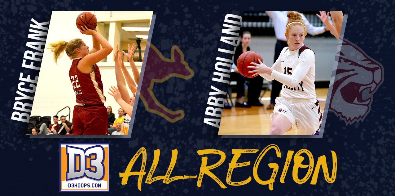 Austin College's Frank, Trinity's Holland Named to D3hoops.com All-South Region Team