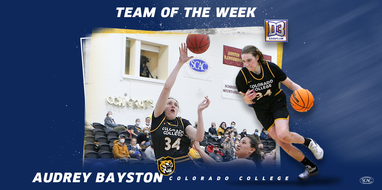 Colorado College's Bayston Named to D3Hoops.com Team of the Week