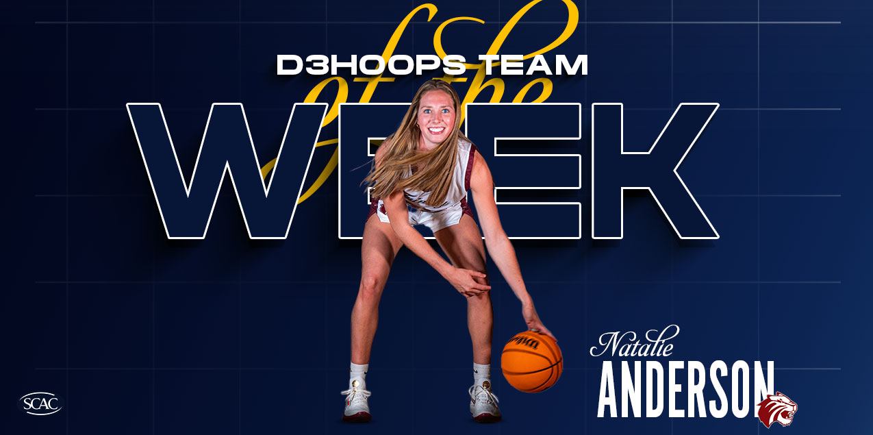 Trinity's Anderson Named to D3Hoops.com Team of the Week