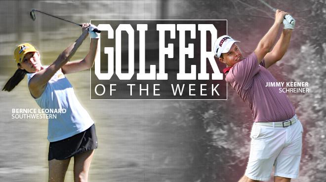 Keener and Leonard name Men's and Women's Golfers-of-the-Week