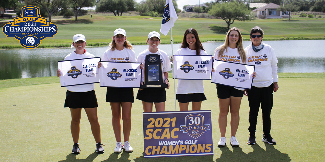 Trinity Women Roar to 2021 SCAC Golf Title