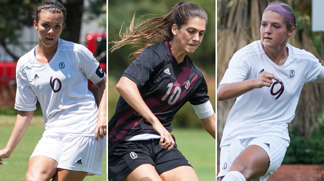 Trinity's Jorgens, Falcone, and White Named NSCAA Scholar All-Americans