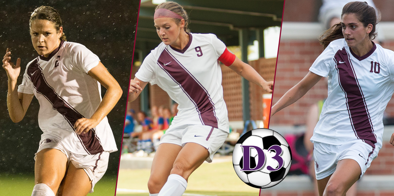 Three Trinity Women's Soccer Players Earn D3soccer.com All-American Honors
