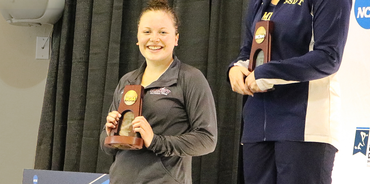 Trinity's Sarah Kate Mrkonich Earns All-American Finish in 1-Meter Diving
