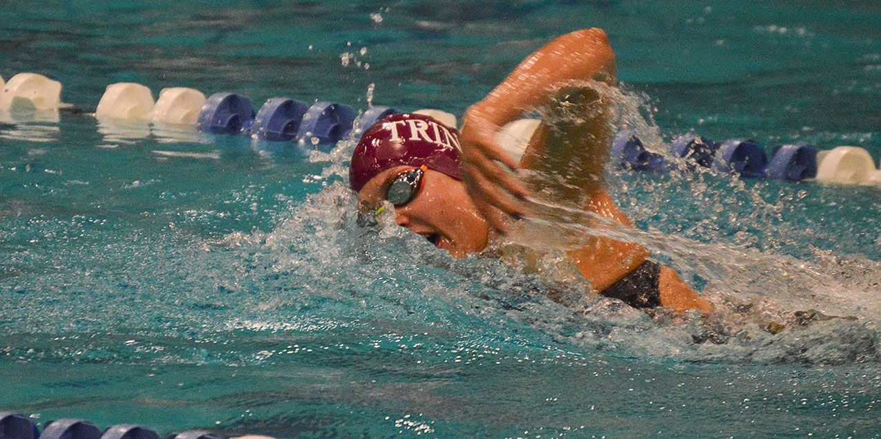 Trinity Men & Women Hold Day Two Leads at SCAC Swimming & Diving Championships