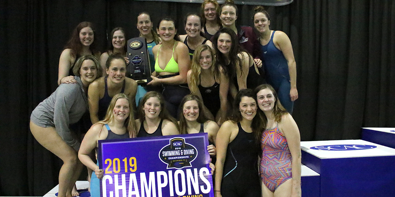 Trinity Takes 16th Consecutive SCAC Women's Swimming & Diving Championship