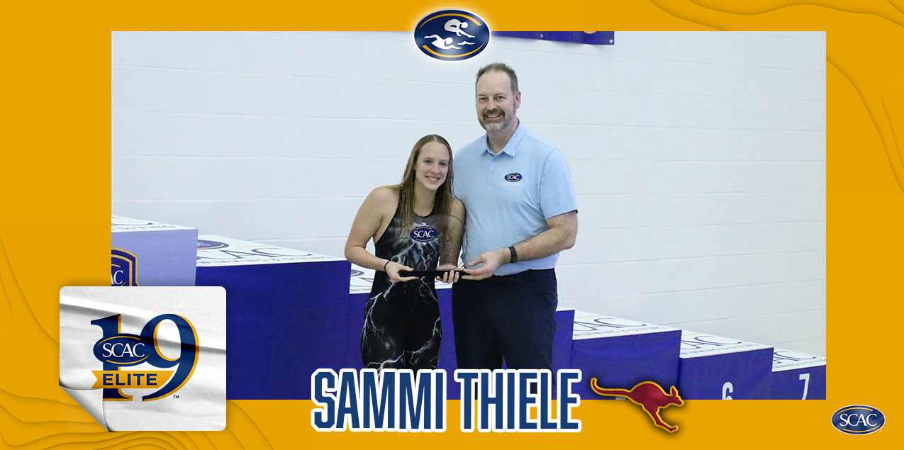 Austin College's Thiele Earns SCAC Women's Swimming & Diving Elite 19 Award