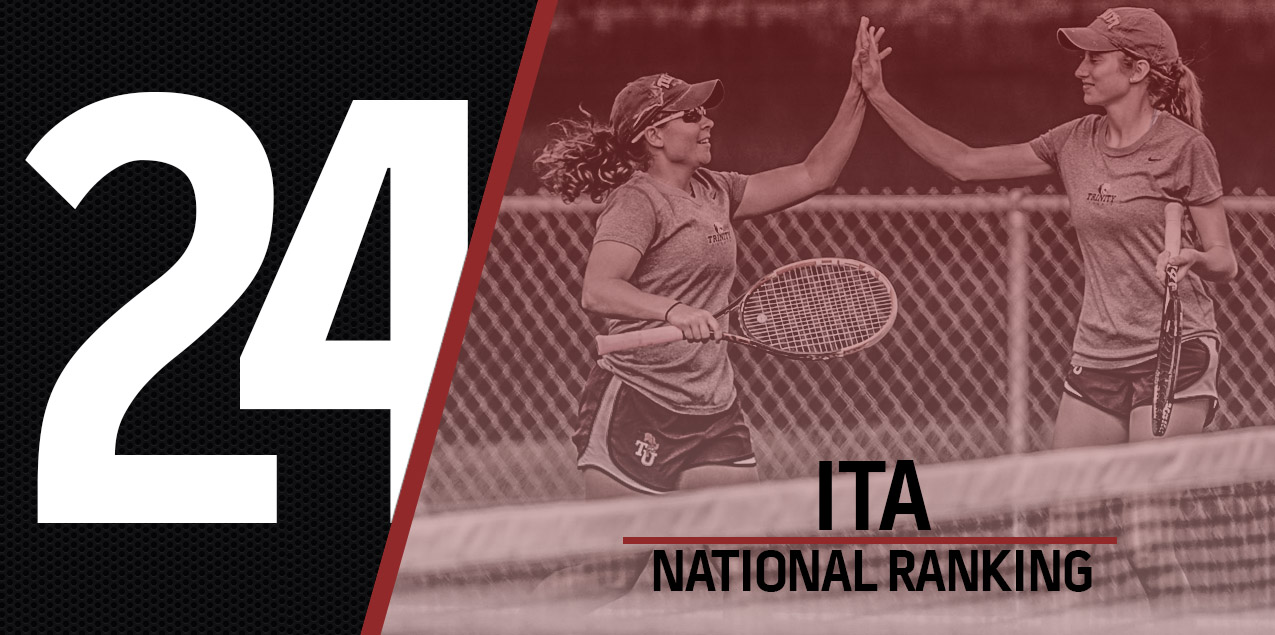 Trinity Women's Tennis Holds at No. 24 in the ITA Rankings