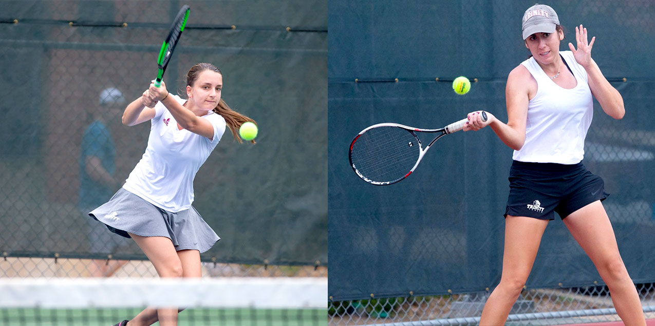 Andrea De Leon and Francesca Canjar, Trinity University, Women's Tennis Doubles Team of the Week (Week 9)