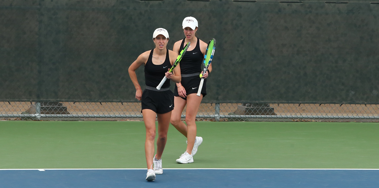 Zoe Kaffen / Mary Kaffen, Trinity University, Women's Tennis Doubles Team of the Week (Week 4)
