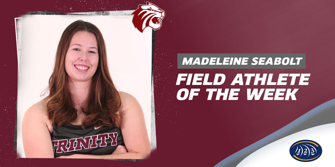 Madeleine Seabolt, Trinity University, Women's Field Athlete of the Week (Week 7)